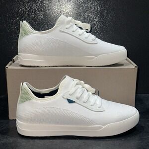 Vessi Weekend Sneaker Womens Size 9 Waterproof Shoes White Lotus Green Mens 8